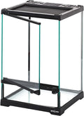 REPTI ZOO Mini Reptile Glass Terrarium,Front Opening Door Full View Visually Appealing Mini Reptile or Amphibians Glass Habitat
