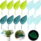 12 PCS Plant Pot Watering Funnel, 3 Color Leaf Plant Watering Devices, Creative Leaf Watering Device for Indoor and Outdoor Plants (12)