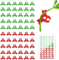 60PCS Plant Training Clips, 90 Degrees Bud Trainer Clips Low Stress Training Clips Bud Bender for Plant Gardening (Red+Green)