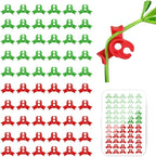 60PCS Plant Training Clips, 90 Degrees Bud Trainer Clips Low Stress Training Clips Bud Bender for Plant Gardening (Red+Green)