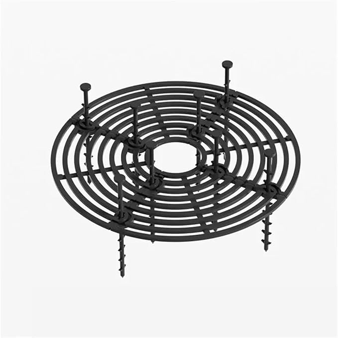 Plant Pot Grids 3pcs Flower Pot Cover Grid Garden Soil Guard Plant Protector Home Indoor Repel Cat Dog Protection(Black,19cm)
