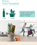 vensovo 10pcs Terracotta Watering Spikes - Automatic Self Watering Stakes, Plant Watering Devices for Wine Bottles Recycled Bottles, Clay Plant Garden Waterers for Vacations
