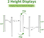 Aripark Plant Stand Indoor Adjustable, Metal Modern Plant Stands, Heavy Duty Stable Plant Pot Small Flower Holder Indoor Outdoor Corner, Fit 8 9 10 11 12 inch Pots, White (Pot & Plant Not Included)
