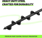 ERYTLLY Auger Drill Bit for Planting 2 x14.5inch,Garden Auger Spiral Bulb Planter Tool for Umbrella Holes Post Hole Digger - Compatible with 3/8 inch Hex-Shank Drill