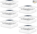 Peasur 6 Packs 4x4 Post Solar Lights with 3 Modes, Waterproof LED Solar Powered Cap Lights for 4×4/3.5×3.5 Wood/Vinyl Posts, White Post Top Lighting Outdoor for Fence Deck Mailbox Porch Railing