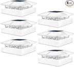 Peasur 6 Packs 4x4 Post Solar Lights with 3 Modes, Waterproof LED Solar Powered Cap Lights for 4×4/3.5×3.5 Wood/Vinyl Posts, White Post Top Lighting Outdoor for Fence Deck Mailbox Porch Railing