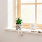 Small Artificial Succulent Plant in Pot 1PC - Lifelike Fake Succulent for Indoor Home Decor,Real Touch Mini Potted Plant for Bathroom Kitchen Window Sill,Office Desk,Shelf Decor Accessories
