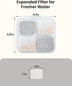 oneisall 8Set Filters for for PW07SAU 10L/2.64Gal Stainless Steel Dog Water Fountain