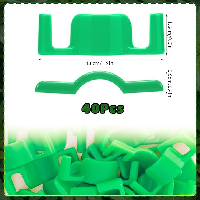 40 Pack LST Plant Training Clips – Durable & Reusable Stem Support for Low-Stress Training – Fits All Growth Stages