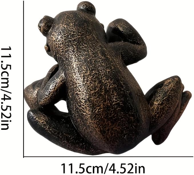 Frog Flower Pot Hugger Figurines, Frog Statue Decor for Garden Yard Fence Balcony Home Plant Décor Gifts