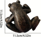 Frog Flower Pot Hugger Figurines, Frog Statue Decor for Garden Yard Fence Balcony Home Plant Décor Gifts