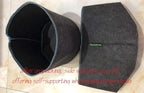 HORTIPOTS Fabric Pots 2 Gallon Non So Floppy Air Pruning Non Woven Black Gray Grow Bags (Pack of 6)