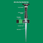 Rain Bird SWDMSPKIT Drip Irrigation Spot Watering Manifold on a Spike Kit, Bubblers and Emitters