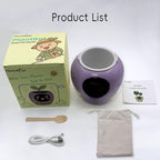 Smart Plant Pot with Expression, AI Intelligent Flower Pot for Indoor Decoration, Smart Garden Pot with Water/Light/Temperature Sensors, Ivy AI Planter (Purple（Big）)