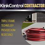 Kink Control Contractor Grade Hose with High Burst Strength, Spring Coil and Crush Resistant Couplings, Made in the USA 3/4 x 50 ft