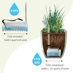 Gardeners Supply Company Adjustable Self-Watering Insert for Pots and Planters | Water Reservoir for Rectangular, Square, and Round Containers for Indoor & Outdoor Greenhouse Potted Plants