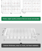 2 Packs Large Seed Starter Tray, Adjustable Brightness and Timer with 48 Full Spectrum LEDs, Seed Starter Kit with Drainage Holes, Tools and Labels for Indoor Plant Growing and Outdoor Gardening