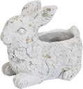 Vintage Cement Animal Planter Pots,Cement Succulent Planter,Indoor & Outdoor Garden Decor Rustic Shabby Flower Plants for Home,Patio,Balcony(Rabbit)