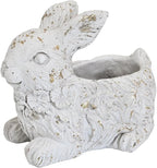 Vintage Cement Animal Planter Pots,Cement Succulent Planter,Indoor & Outdoor Garden Decor Rustic Shabby Flower Plants for Home,Patio,Balcony(Rabbit)