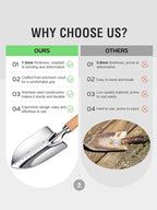Gardening Tools Set 11 PCS, Heavy Duty Stainless Steel Garden Tool Kit with Large Garden Tote Bag & Apron, Durable, Ergonomic Hand Tool, Ideal Gardening Gift for Women, Men, Mom, Dad