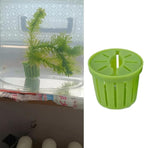 4 Pack Aquarium Plant Holder Fish Tank Plants Pots Anti-Floating Aquarium Plant Weights Aqua Soil Container for Echinodorus Bleheri Live Freshwater Plants Substrate Tabs Fertilizer Stratum