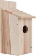 Bird Houses for Outside Clearance, Cedar Finch Bluebird Box House for Outside Clearance Wood Bluebird Box House Cedar Wren Hummingbird Birdhouse,Assembled,Natural, 1Pack
