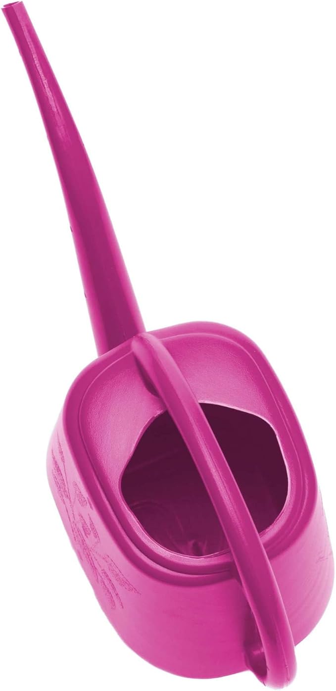 Bloem Aqua Rite 56 Fl Oz (.44 Gallon) Fuchsia Resin Watering Can for Indoor and Outdoor Use