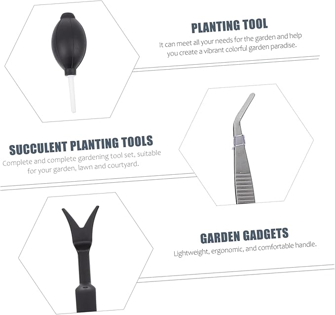 Sosoport 1 Set Gardening Tool for Bonsai Succulent Planting Shovel Sprayer and Pruner Accessories for Plant Care Enthusiasts Complete Gardening Supplies for