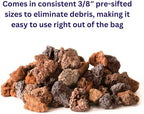 SuperMoss (24535) Horticultural Lava Rock – Premium Soil Amendment & Decorative Top Dressing for Plants, Terrariums, & Aquariums, 2 Quarts Bag, Red & Black Mix
