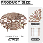 2Pack Plant Pot Grid, Cuttable Flower Pot Soil Cover Protectors with Deep Stakes, Dogs, Cats Digging Stopper, Plant Grid Pot Cover, 30cm/11.8in Diameter