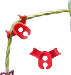 XINHUIDALSQ 60 PCS Low-Pressure Plant Training Clip, 90 Degrees Plant Stem Trainer, Plant Training Clips Plant Bud Bender, Gentle Plant Clips(Red)