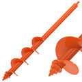 Insaga Auger Drill Bit for Planting 3 x 24'', Threaded Garden Auger Post Hole Digger, Spiral Drill Earth Dirt Augers for Bulb, Vegetables, Fence Posts and Umbrella Holes, Fits in 3/8” Drill Chuck