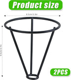 Bylion 2 Pcs Avocado Tree Growing Kits - Avocado Seed Starter Vase Rack - Seed Holders Metal Bracket for Home Office, Gardening Lovers Gift, Black (Without Jar)