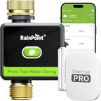 RAINPOINT WiFi Water Hose Timer with Brass Inlet&Outlet, Smart Sprinkler Timer for Watering with Gateway, WiFi Watering System for Garden, Automatic Irrigation System for Lawns and Yard