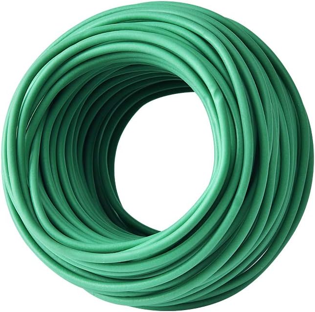PGarden-EZ Green Soft Twist Tie Tomato Plant Tie TPR Garden Supply, for Supporting Plants and Home Organizing (65.6 feet/20 Meters)