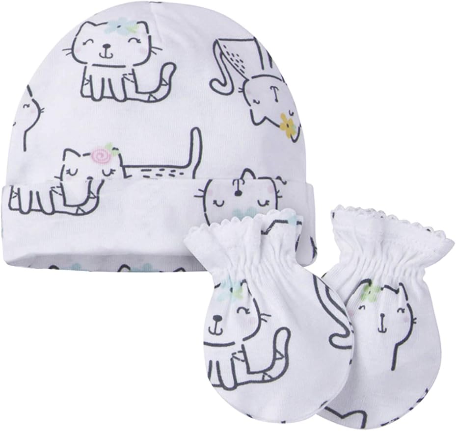 Onesies Brand Unisex Baby 12-piece Cap and Mitten Set