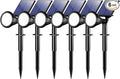 WELALO Solar Spot Lights Outdoor Waterproof IP65, 6 Pack 4 Lighting Modes Solar Powered Landscape Spotlights with Auto On/Off, Solar Garden Christmas Yard Pathway Wall Lights for Outside, Cool White
