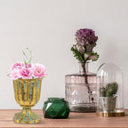 Vaguelly Vintage Style Planter with Cast Iron Base Roman Column Flower Pot for Wedding Decor Home Centerpiece Lightweight European Flower Vase