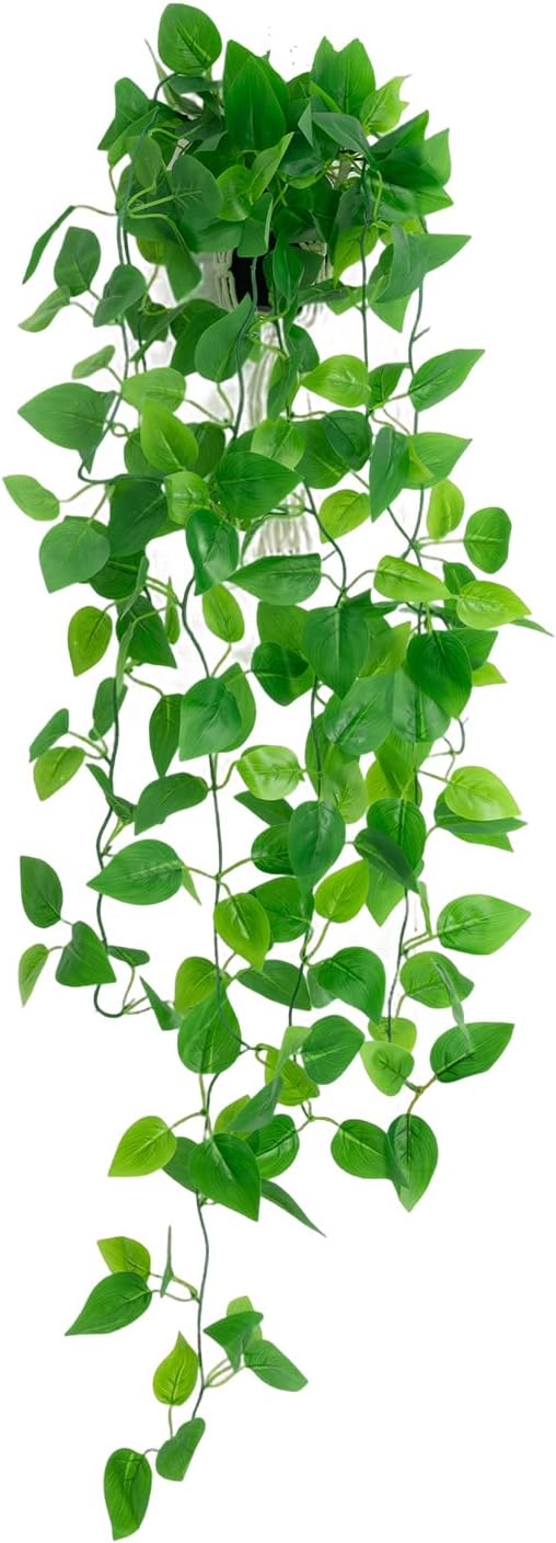 Freyalife Fake Hanging Plants for Room Decor,1pcs Artificial Potted Plants Vines for Wall Home Office Aesthetic Living Kitchen Bathroom Coffee Table Shelf Indoor Outdoor Farmhouse Patio Decorations