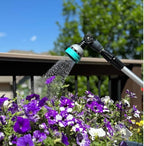 Foxglove 18” Garden Hose Watering Wand with 180° Swivel Ratcheting Head and 10 Adjustable Spray Patterns. Garden Hose Wand with Thumb Control for Flower Pots, Hanging Baskets