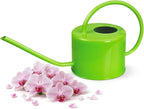 Plexon Long Spout Watering Can Indoor Plants, 40 oz Small Watering Can Pot Metal for Garden Flowers House Plants Mini, Powder Coated, for Mom Girlfriend Daughter, Green