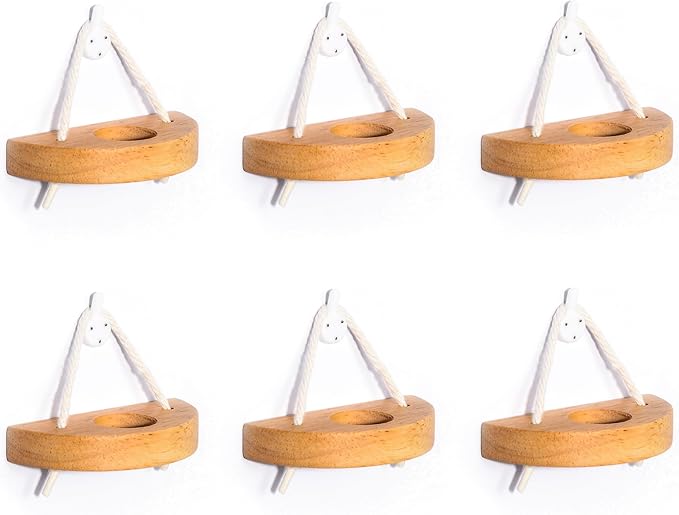 MITIME air plant holder, small air plant display stand. Wall mount to save space, wall decoration. (Plants not included) (Set of 6)
