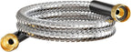 Short Garden Hose 5 ft, Male to Female Heavy Duty Stainless Steel Small Water Hose Extende Connector, Flexible No Kinks, Leakproof 3/4 in Fittings, Lightweight Leader Hose for Patio, Lawn