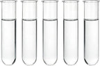YIBOT Glass Plant Propagation Tubes Accessories Glass Test Tubes Tiered Planters Wall Terrarium for Home Office Plant Hanger Flower Vases Wall Decor Hydroponic Cuttings (5 Tube Vases) Clear