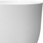 WSMKSZ 10/9/8 inch Medium Flower Pots, 3 Pack Modern Decorative Plastic Planters with Drainage Holes and Tray, Plant Pots for Indoor Outdoor Plants, White