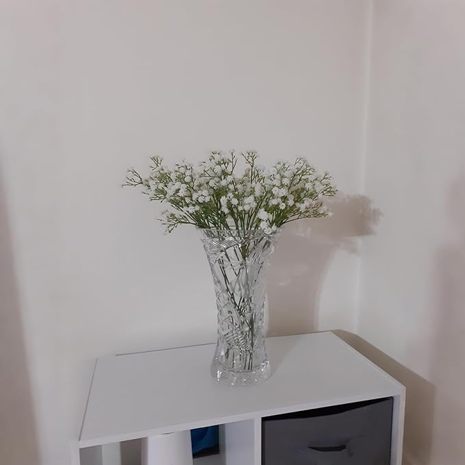 6-Pcs 21” Secure-Stem Realistic Artificial White Babys Breath (Gypsophila) Flowers with No-Shedding Design — Perfect for Wedding Centerpieces, Home Decor & Vase Fillers
