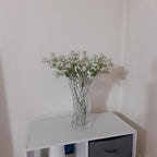 6-Pcs 21” Secure-Stem Realistic Artificial White Babys Breath (Gypsophila) Flowers with No-Shedding Design — Perfect for Wedding Centerpieces, Home Decor & Vase Fillers