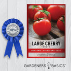 Gardeners Basics, Large Cherry Tomato Seeds for Planting Heirloom Non-GMO Red Cherry Tomato Plant Seeds for Home Garden Vegetables Makes a Great Gift for Gardening