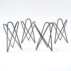 4 Black Air Plants Stand Desktop Geometry Airplants Holder Air Ferns Display Rack Air Tillandsia Metal Base Ornament for Plants