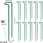 Indoor Plant Stakes – 8.7" U-Shaped Durable Iron Support for Monstera & Potted Plants, Perfect for Small to Medium Climbing Plants, 10-Pack, Ideal for Home Décor & Plant Lovers